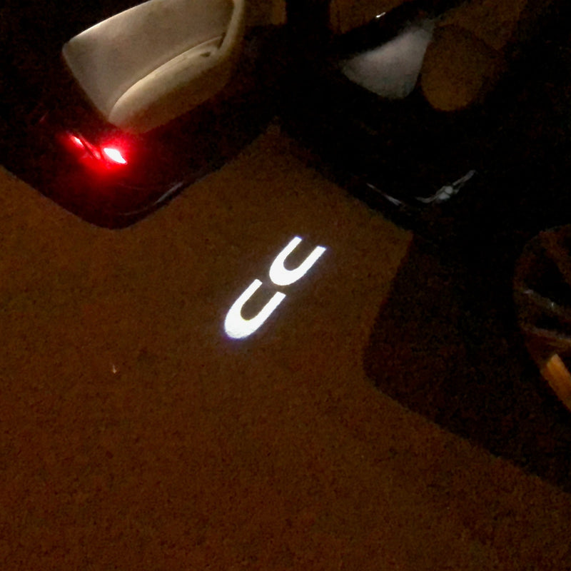 Volkswagen Door lights CC  Logo  Nr.106  (quantity 1 = 2 Logo Films /2 door lights）