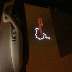 Volkswagen Door lights GTI NÜRBURGRING Logo n. 67 (quantità 1 = 2 Logo Films /2 da luci)