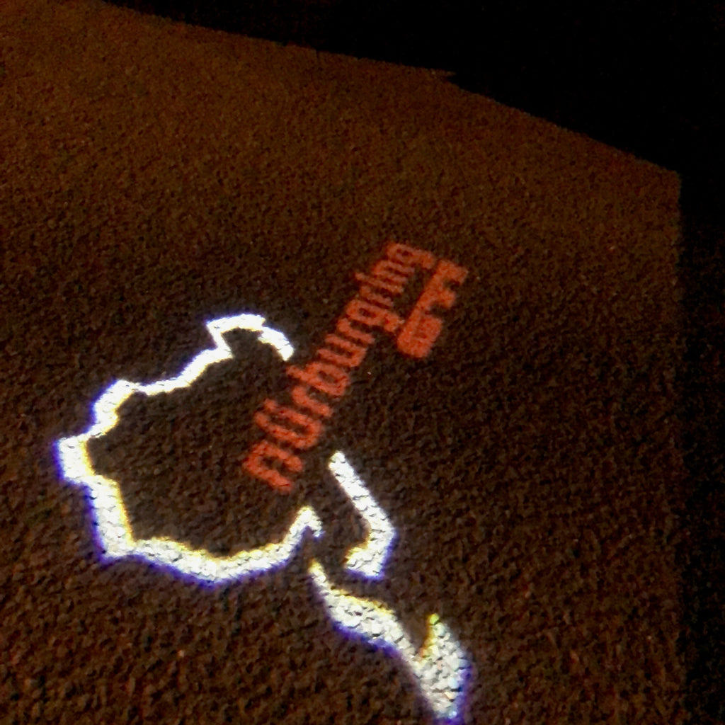 Volkswagen Door lights GTI NÜRBURGRING Logo n. 67 (quantità 1 = 2 Logo Films /2 da luci)