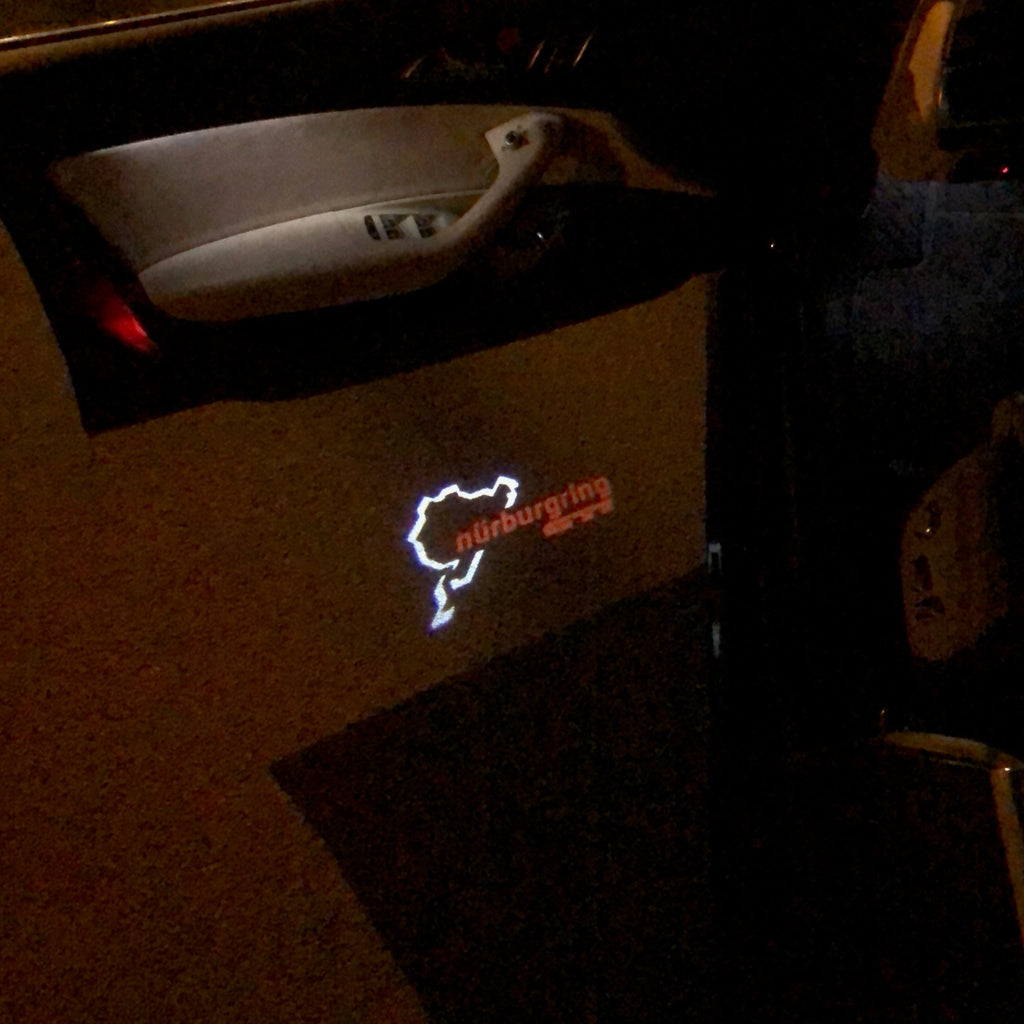 Volkswagen Door lights GTI NÜRBURGRING Logo n. 67 (quantità 1 = 2 Logo Films /2 da luci)