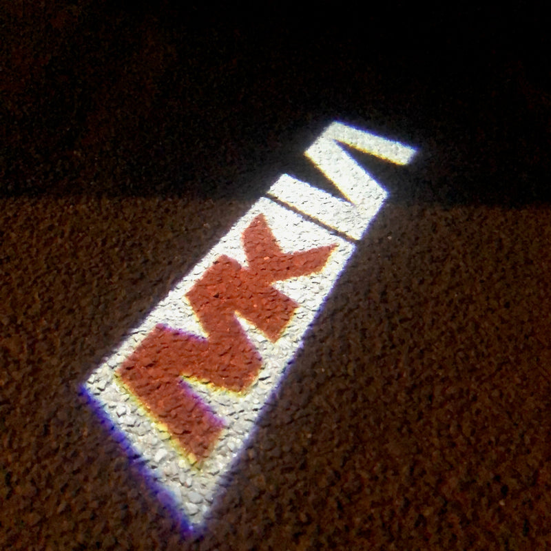 Volkswagen Luces de puerta MK6 Logo Nr. 102 (cantidad 1 = 2 películas con logotipo / 2 luces de puerta)