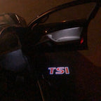 Volkswagen Door lights TSI Logo Nr. 58 (quantità 1= 2 Logo Films /2 porta luciᦽ