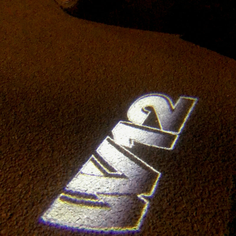 Volkswagen Door lights W12 Logo  Nr. 99   (quantity 1 = 2 Logo Films /2 door lights）