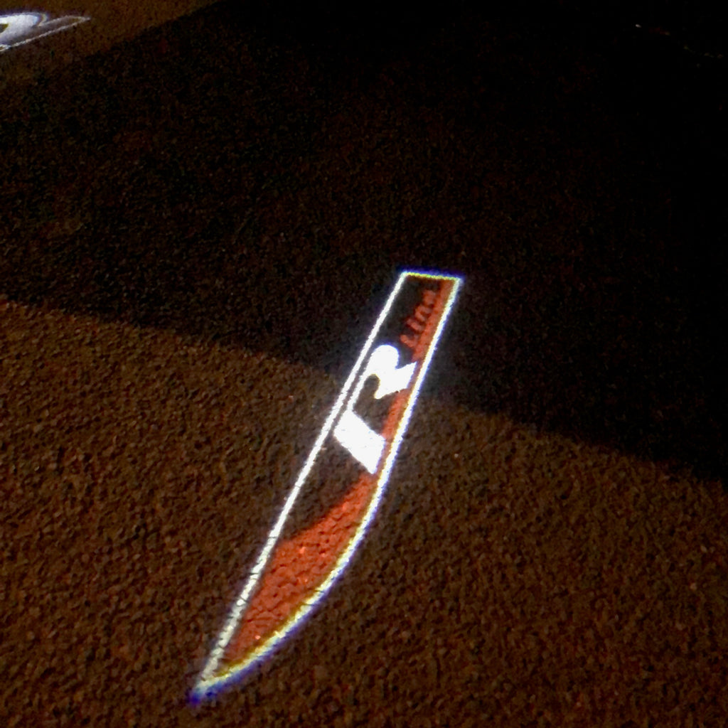Volkswagen Door lights R LINE Logo Nr. 79 (quantità 1 = 2 Logo Films /2 luci porta)