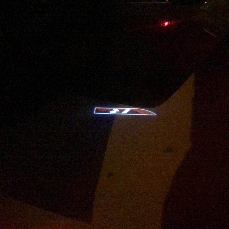 Volkswagen Door lights R LINE  Logo  Nr. 79   (quantity 1 = 2 Logo Films /2 door lights）