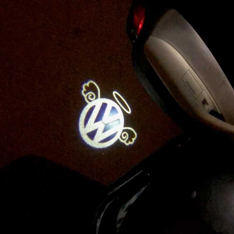Volkswagen Door lights Original Logo  Nr. 10  ( quantity 1 = 2 logo film  / 2 door lights)