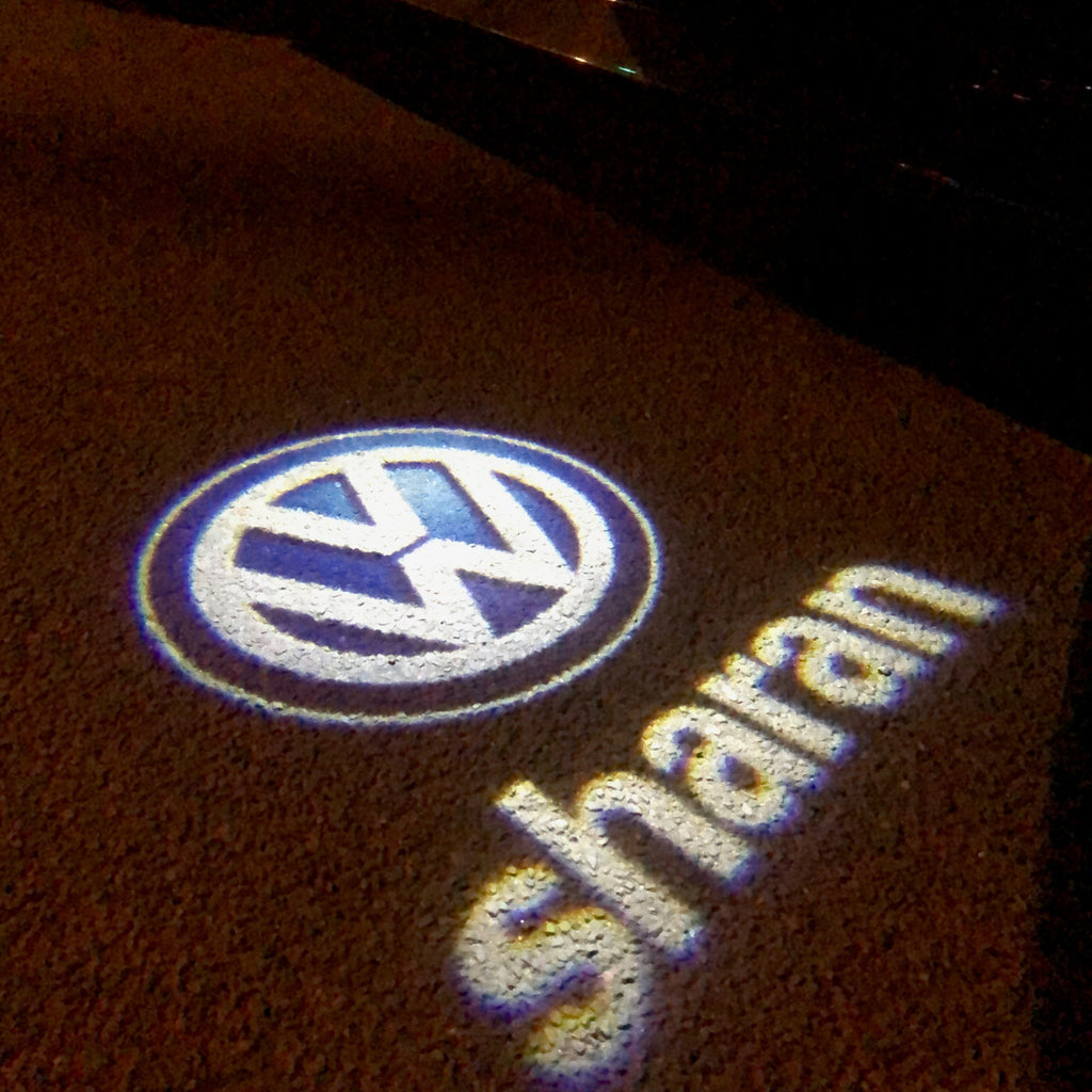 Volkswagen Türleuchten SHARAN Logo Nr. 85 (Menge 1 = 2 Logo Folien /2 Türleuchten)