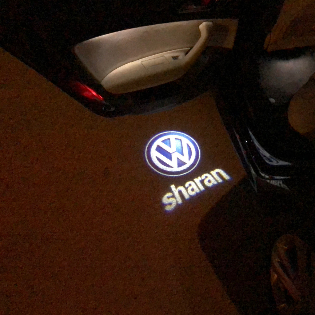 Volkswagen Türleuchten SHARAN Logo Nr. 85 (Menge 1 = 2 Logo Folien /2 Türleuchten)