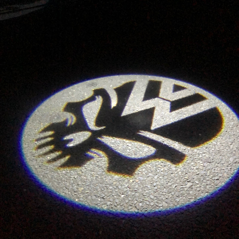 Volkswagen Door lights Skull Logo  Nr. 14   (quantity 1 = 2 Logo Films /2 door lights）