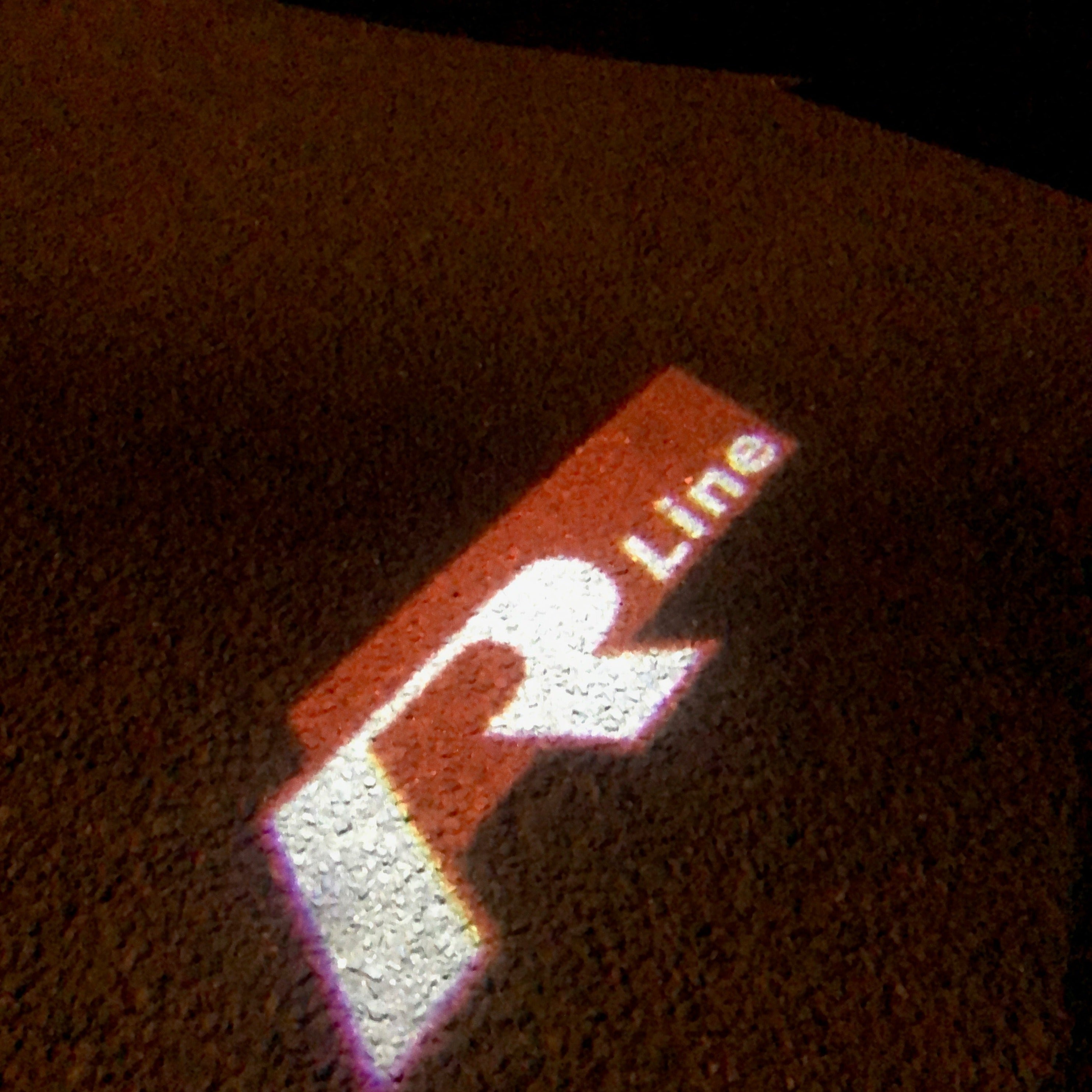 Volkswagen Door lights R LINE Logo Nr. 50 (quantité 1 = 2 Logo Films /2 feux de porte)