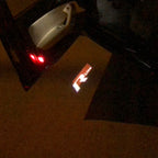 Volkswagen Door lights R LINE Logo Nr. 50 (quantité 1 = 2 Logo Films /2 feux de porte)