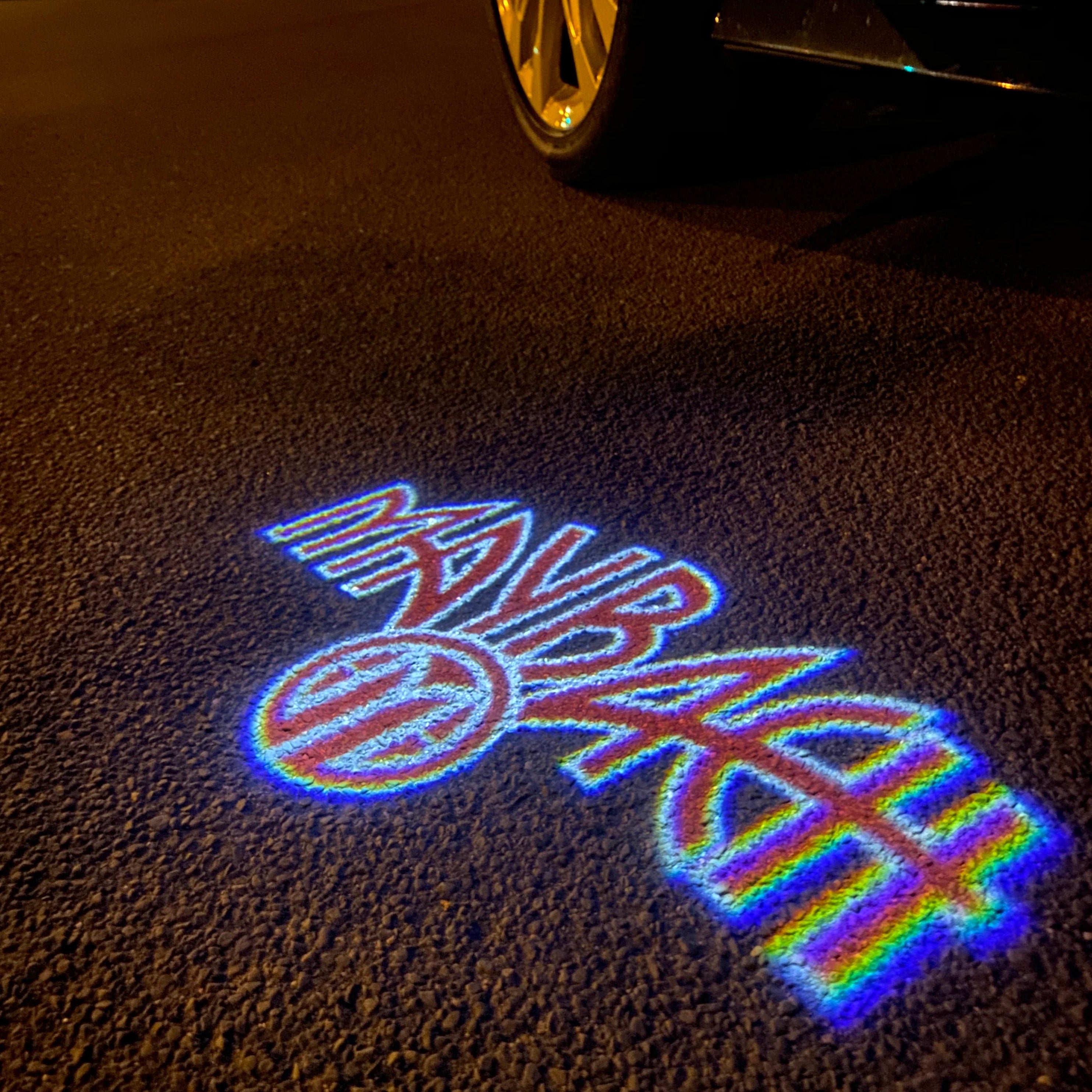 MAYBACH LOGO PROJECTOT LIGHTS Nr.28 (Menge 1 = 2 Logofolien /2 Türleuchten)