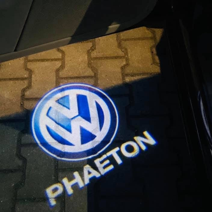 Volkswagen Door lights PHAETON  Logo  Nr. 76  (quantity 1 = 2 Logo Films /2 door lights）