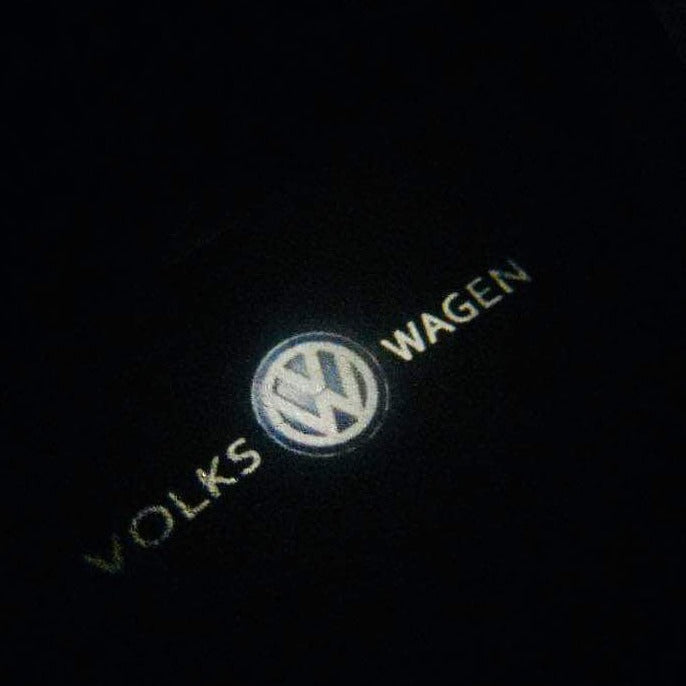 Volkswagen Door lights Original Logo  Nr. 05  ( quantity 1 = 2 logo film / 2 door lights)