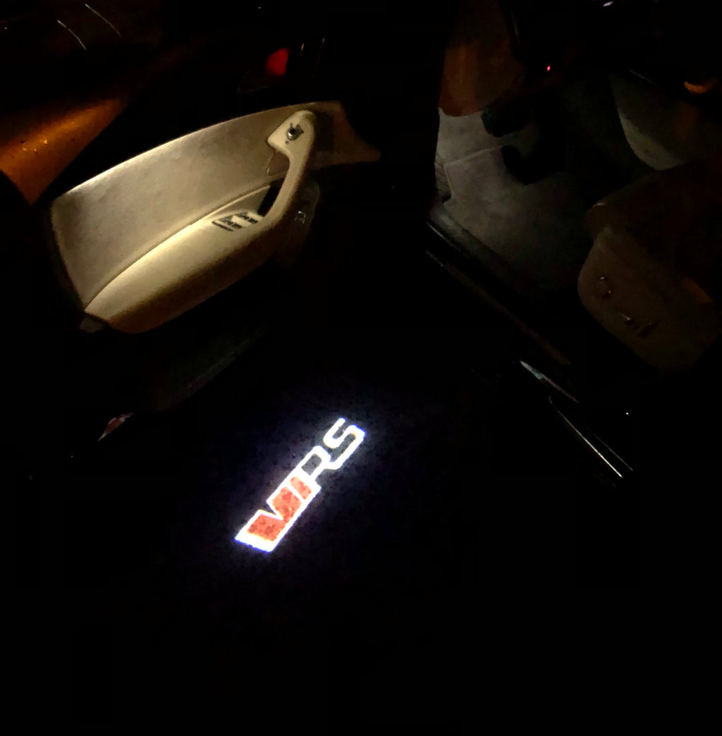 SKODA VRS LOGO PROJECTOT LIGHTS Nr.29 (quantità 1 = 2 Logo Film / 2 porte luci)