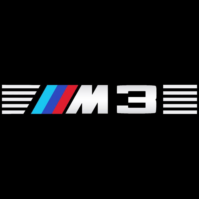 LUCES DE PROYECTOR DEL LOGOTIPO BMW M3 Nr.24 (cantidad 1 = 1 juegos / 2 luces de puerta)