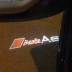 AUDI A6 LOGO PROJECTOT LIGHTS Nr.40  (quantity 1 = 2 Logo Films /2 door lights）
