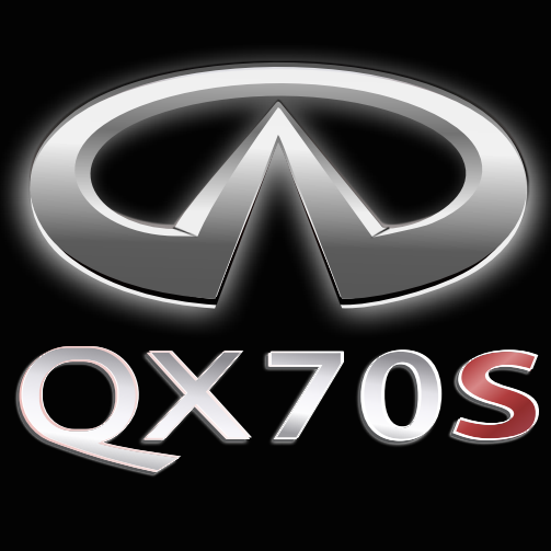 INFINTI QX70 S LOGO PROJECROTR LIGHTS Nr.77 (Menge 1 = 1 Sets/2 Türlichter)