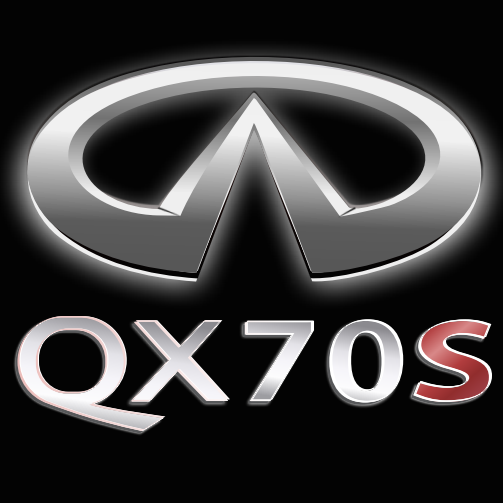 INFINITI QX70 S LOGO PROJECROTR LIGHTS Nr.77 (quantity 1 = 1 sets/2 door lights)