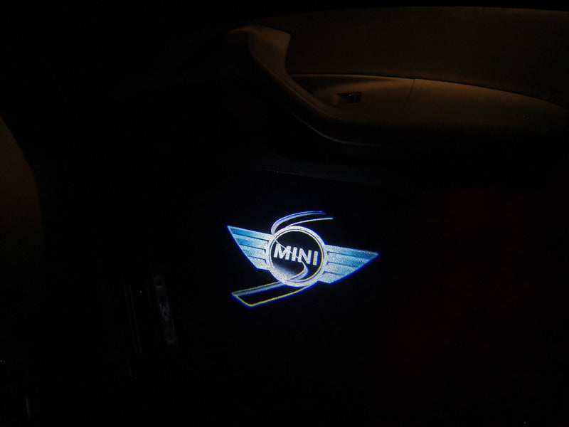 MINI S LOGO PROJECROTR LIGHTS Nr.52 (quantity  1 =  2 Logo Film /  2 door lights)