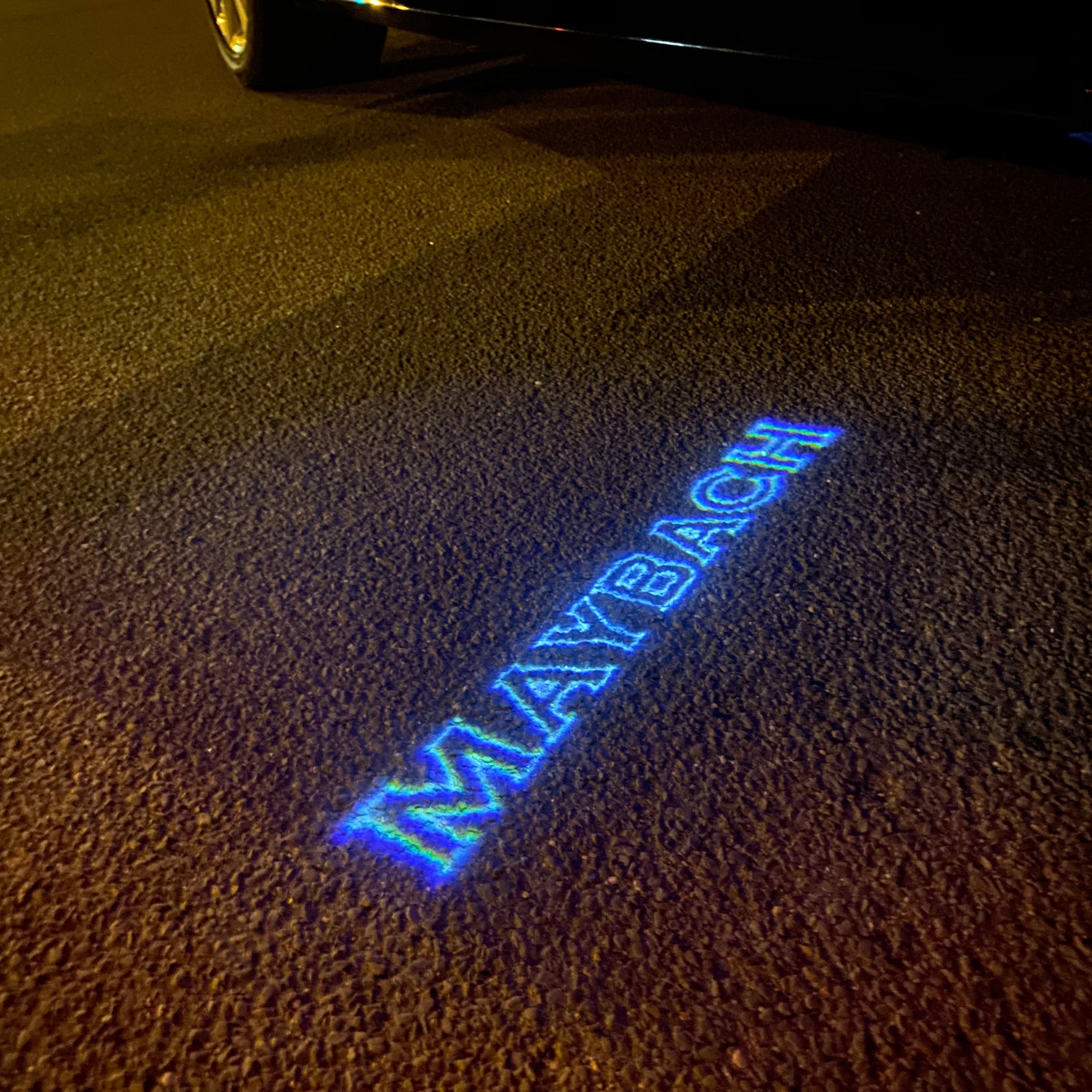 MAYBACH LOGO PROJECTOT LIGHTS Nr.28 (Menge 1 = 2 Logofolien /2 Türleuchten)