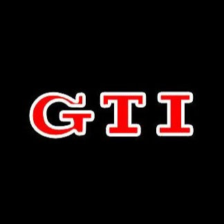 Volkswagen Luci porta GTI Logo Nr. 29 (quantità 1 = 2 pellicole logo / 2 luci porta)