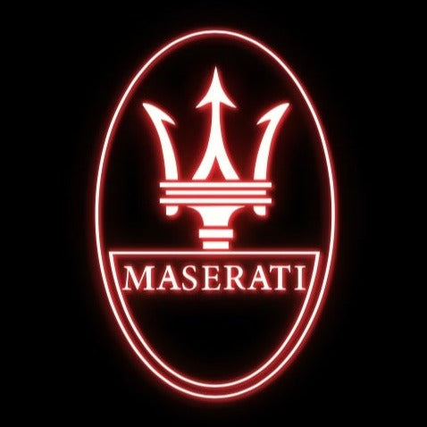 Maserati LOGO PROJECROTR LIGHTS Nr.01 (Anzahl 1 = 1 Sets / 2 Türleuchten)