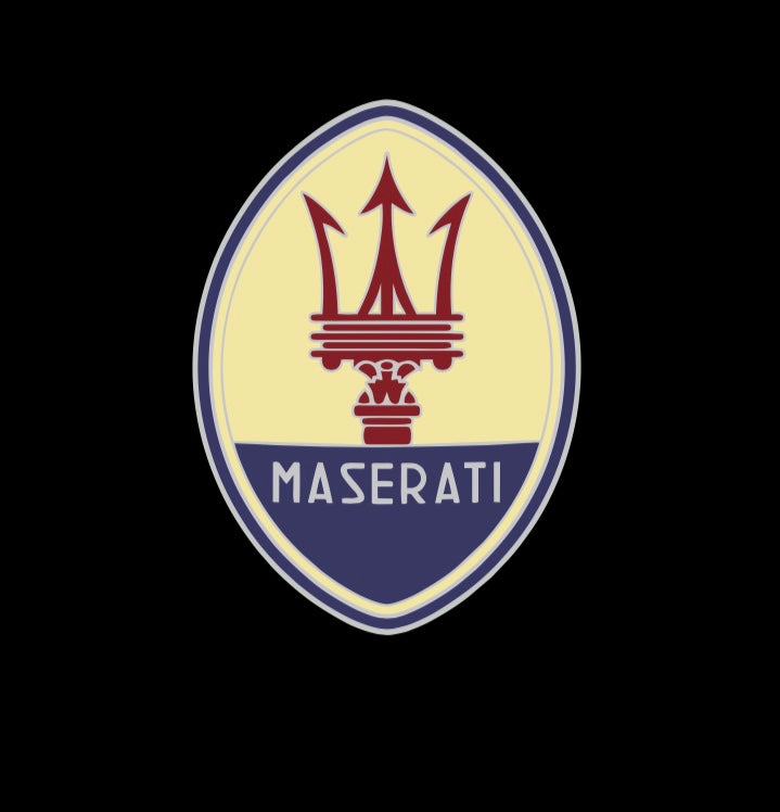 LUCES Maserati LOGO PROJECROTR Nr.01 (cantidad 1 = 1 juegos / 2 luces de puerta)