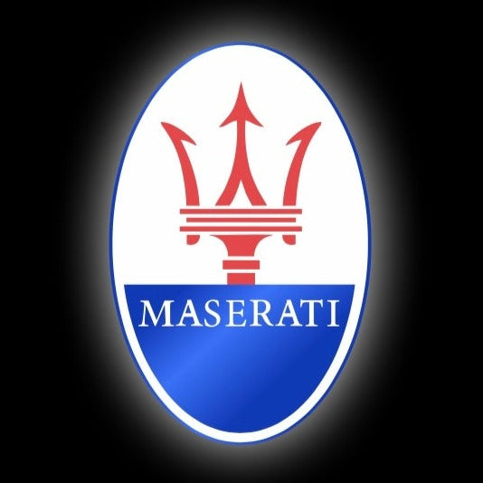 LUCES Maserati LOGO PROJECROTR Nr.01 (cantidad 1 = 1 juegos / 2 luces de puerta)