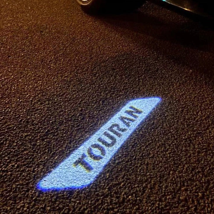 Volkswagen Door lights TOURAN Logo  Nr. 176 ( quantity 1 = 2 logo film / 2 door lights)