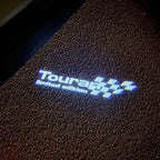 Volkswagen Door lights Logo Nr. 162 (cantidad 1 = 2 películas con logotipo / 2 luces de puerta)