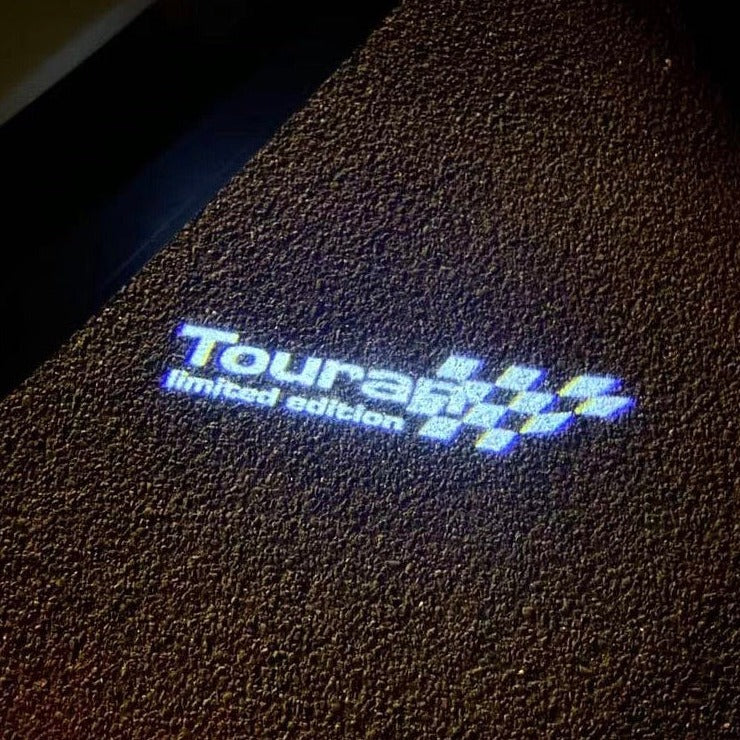 Volkswagen Door lights Logo Nr. 162 (cantidad 1 = 2 películas con logotipo / 2 luces de puerta)