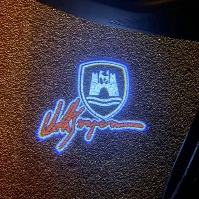 Volkswagen Door lights Logo Nr. 162 (quantità 1 = 2 pellicole logo / 2 luci porta)