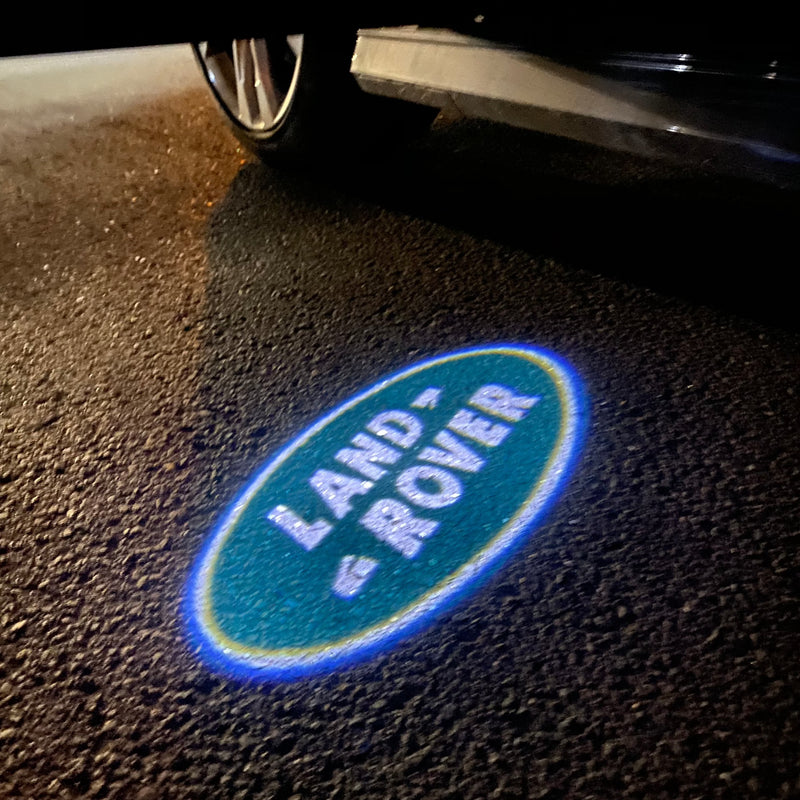 LUCES DE PROYECTOR CON LOGO Land Rover Nr.04 (cantidad 1 = 1 juegos / 2 luces de puerta)