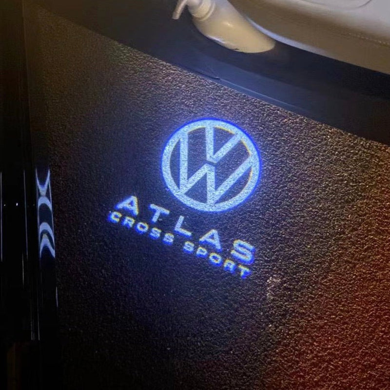 Volkswagen Door lights ATLAS CROSS SPORT Logo  Nr. 173 ( quantity 1 = 2 logo film / 2 door lights)