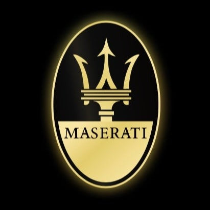 Maserati LOGO PROJECROTR LIGHTS Nr.01 (Anzahl 1 = 1 Sets / 2 Türleuchten)