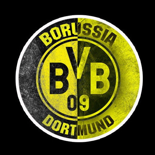 BVB DORTMUND Fußball CLUB Logo Nr.233 (Anzahl 1 = 2 Logo Folien / 2 Türleuchten）