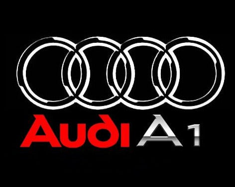 AUDI  A1 LOGO PROJECTOT LIGHTS Nr.125  (quantity 1 = 2 Logo Films /2 door lights）