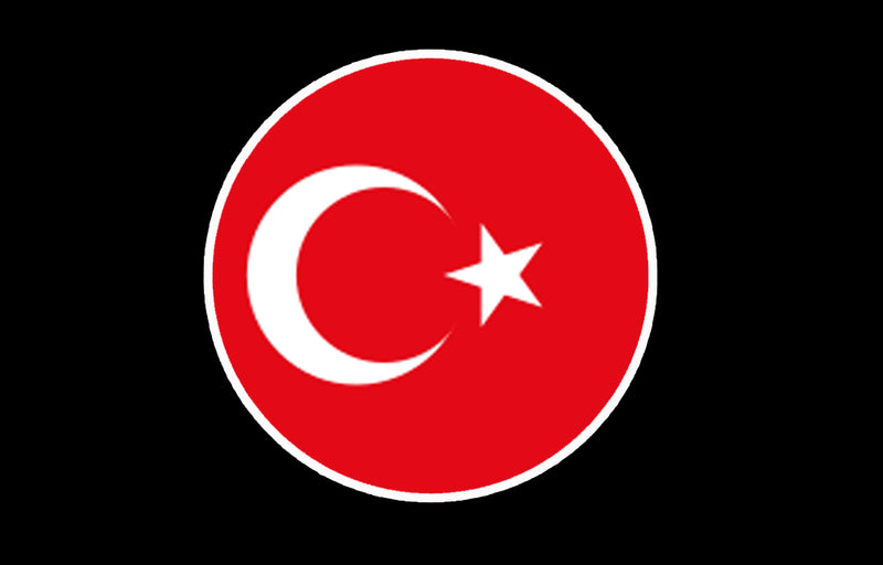 Turkey   National Flag  logo (quantity 1 = 1 sets / 2 logo film /  Can replace of lights  other logos )