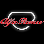 Alfa Romeo RED COLOR LOGO PROJECTOT LIGHTS Nr.18 (quantity  1 =  2 Logo Film /  2 door lights)