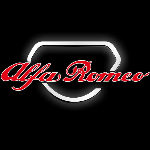 Alfa Romeo RED COLOR LOGO PROJECTOT LIGHTS Nr.18 (quantity  1 =  2 Logo Film /  2 door lights)