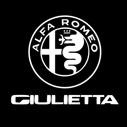 Alfa Romeo Giulietta LOGO PROJECTOT LIGHTS Nr.84 (Menge 1 = 2 Logo Film / 2 Türleuchten)