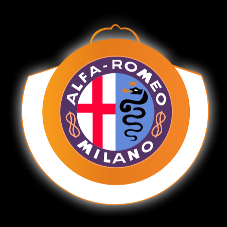 Alfa Romeo LOGO PROJECTOT LIGHTS Nr.43 (cantidad 1 = 2 logo película / 2 luces de puerta)