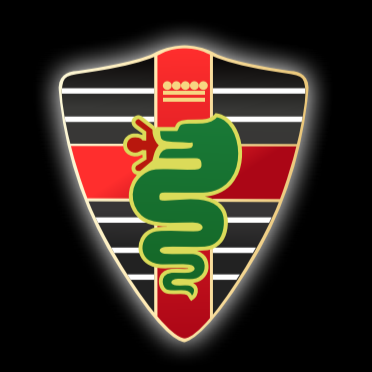 Alfa Romeo LOGO PROJECTOR LIGHTS Nr.45 (quantité 1 = 2 Logo Film / 2 portes lumières)