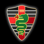 Alfa Romeo LOGO PROJECTOR LIGHTS Nr.45 (quantité 1 = 2 Logo Film / 2 portes lumières)