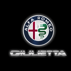 Alfa Romeo Giulietta LOGO PROJECTOT LIGHTS Nr.86 (quantità 1 = 2 Logo Film / 2 luci porta)