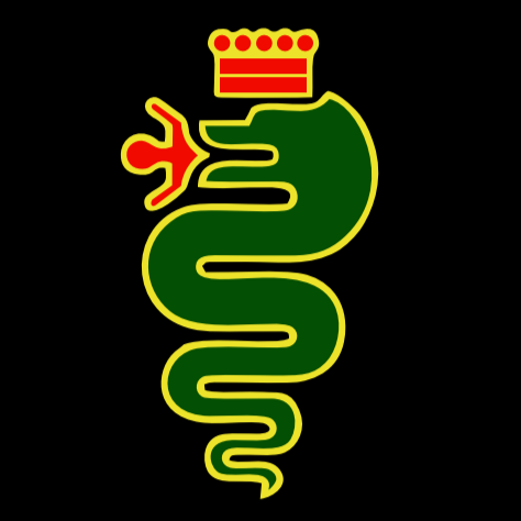 Alfa Romeo Biscione snake LOGO PROJECTOR LIGHTS Nr.41 (quantité 1 = 2 Logo Film / 2 portes lumières)