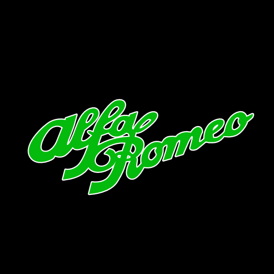 Alfa Romeo GREEN COLOR LOGO PROJECTOT LIGHTS Nr.17 (quantity  1 =  2 Logo Film /  2 door lights)