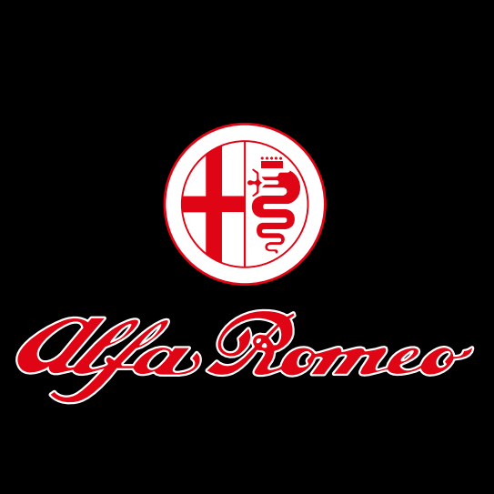 Alfa Romeo LOGO PROJECTOT LIGHTS Nr.03 (quantité 1 = 2 Logo Film & 2 feux de porte)