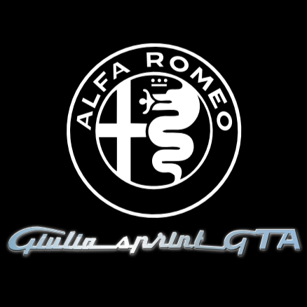 Alfa Romeo Giulietta GTA LOGO PROJECTOT LIGHTS Nr.78 (Menge 1 = 2 Logo Film / 2 Türleuchten)